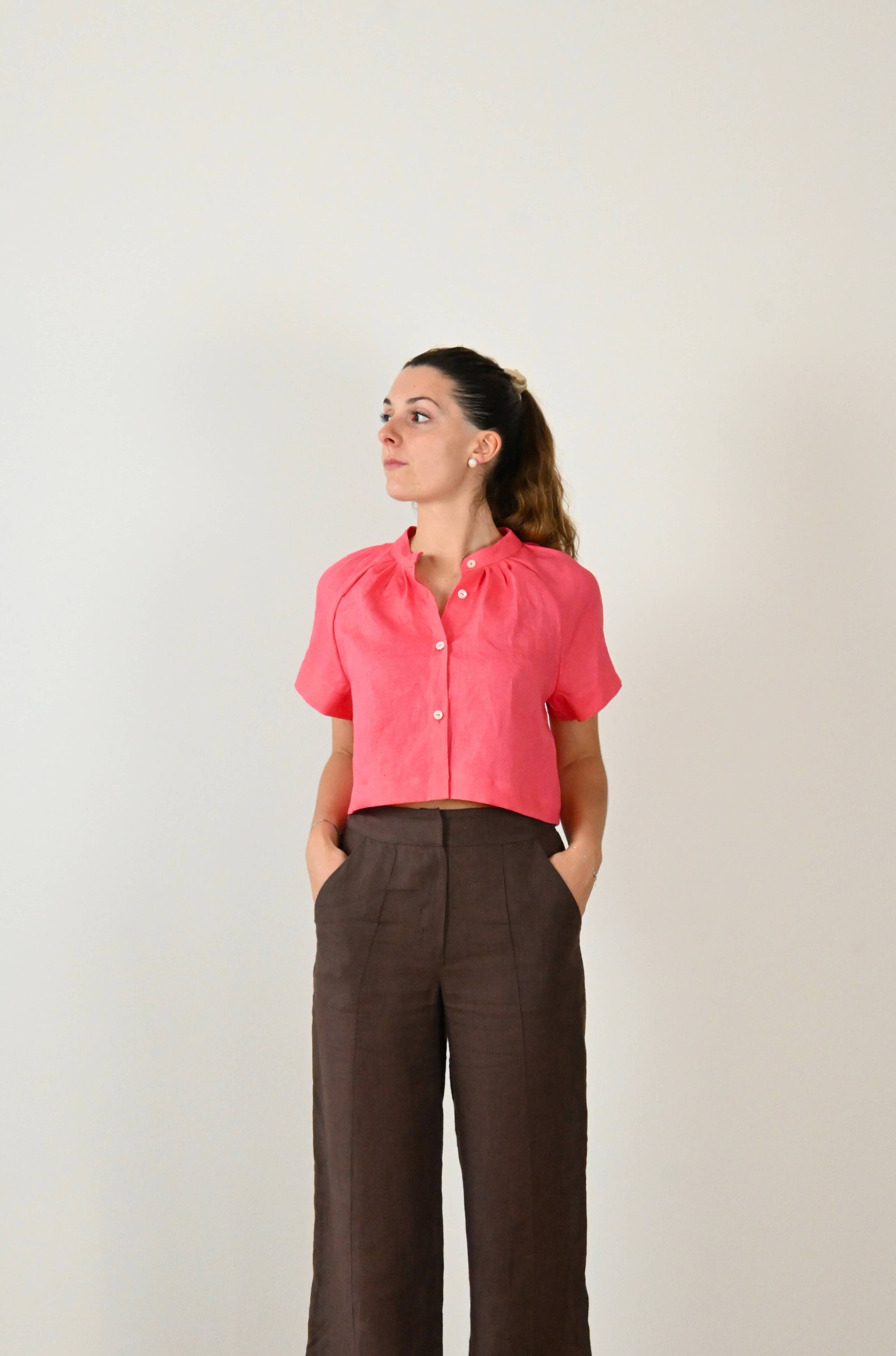 Camicetta da donna in lino