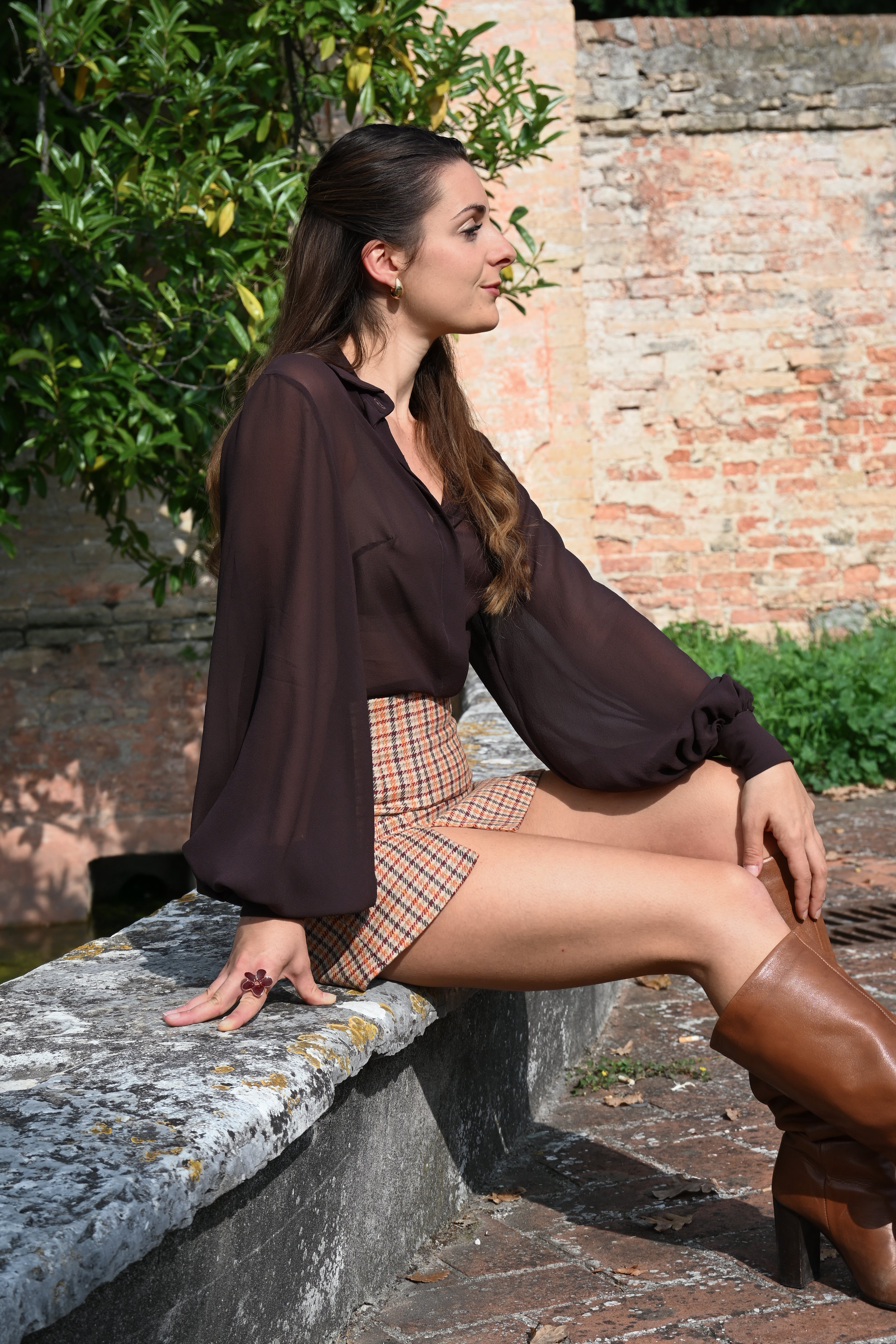 Gonna in lana Harris Tweed