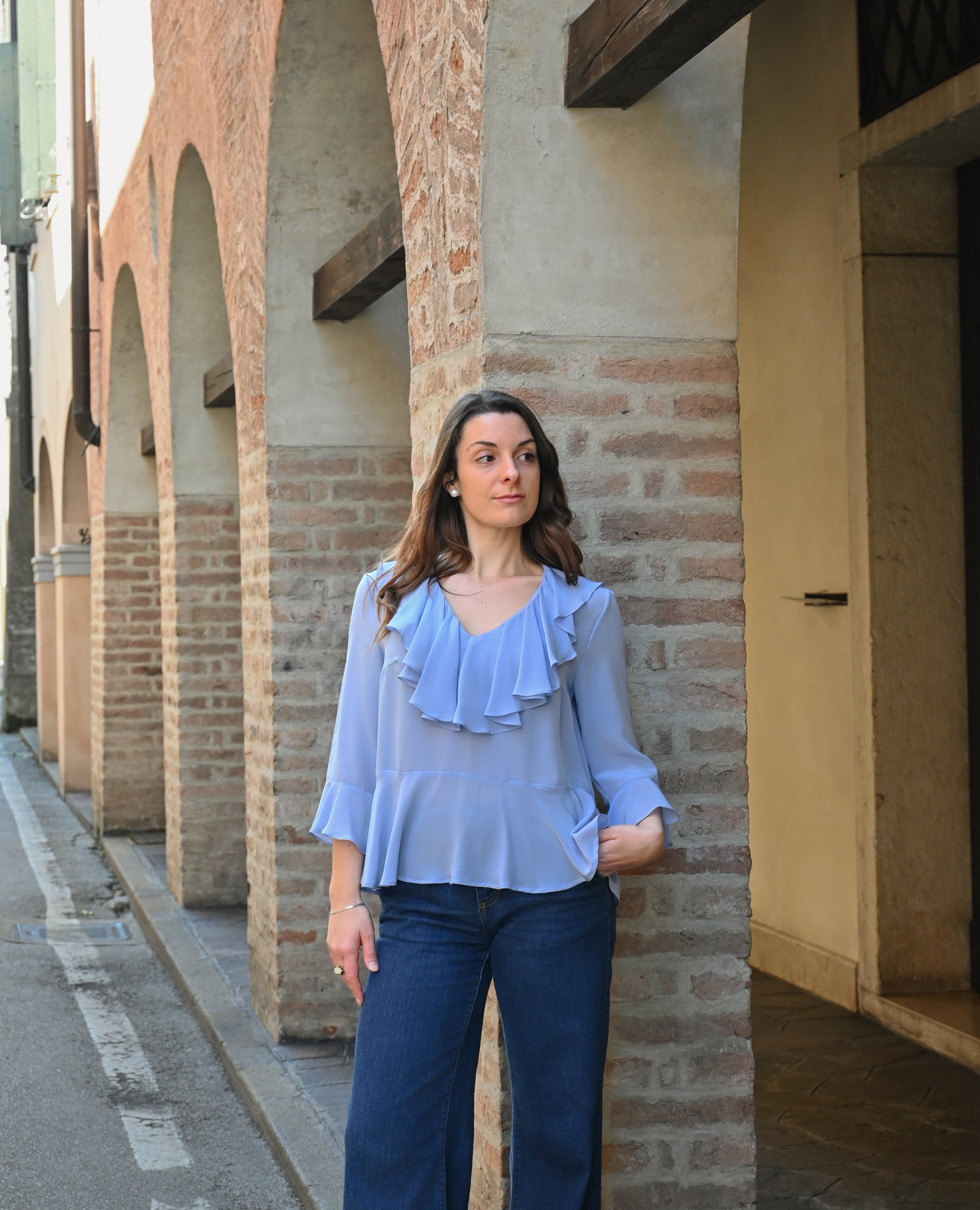 Blusa con volant | Carta da zucchero